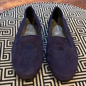 Aerosols stitchNturn blue Suede flat shoes size 6